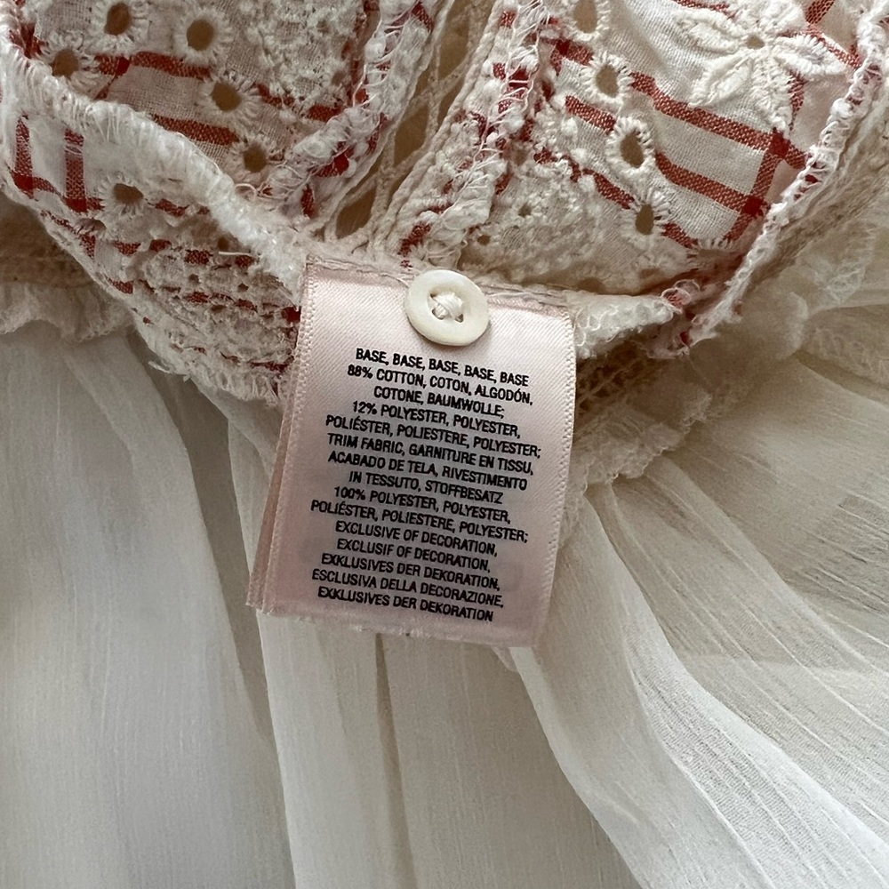 Lace Boho Anthropologie Blouse - Picture 7 of 12
